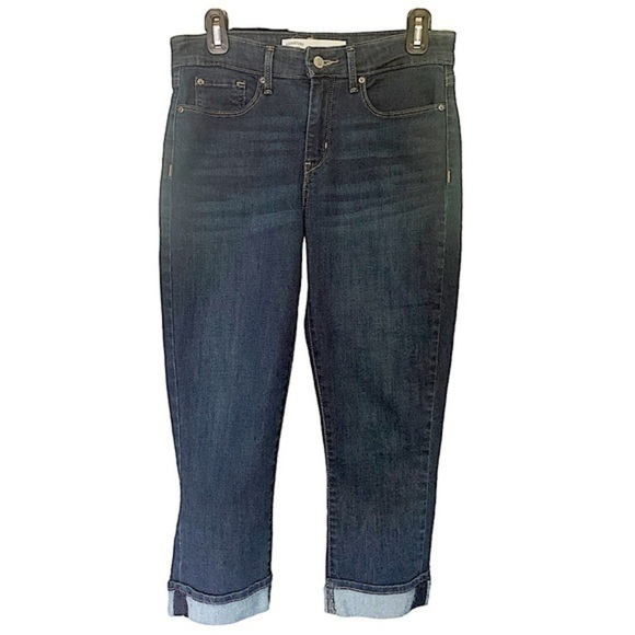 Signature by Levi Strauss Denim - Levi's Mid Rise Capri Jeans Size 6 Dark Wash